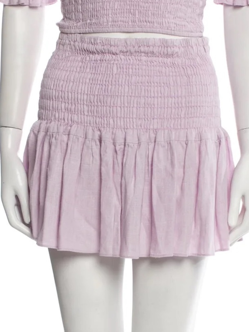 Misa Los Angeles Smocked Skirt